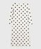 Women's heart-print cotton nightdress MILK blue/SOIR