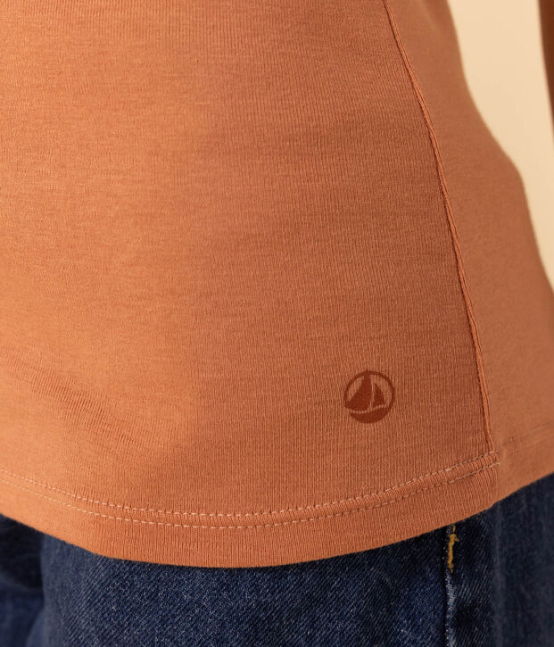 Women's Iconic Cotton Round Neck T-Shirt pink