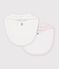Pack of flower print cotton bibs for babies multicolor