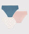 Girls' Floral Cotton and Elastane Briefs - 3-Pack variante 1