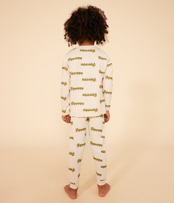 Children's Cotton Animal Print Pyjamas AVALANCHE white/MULTICO