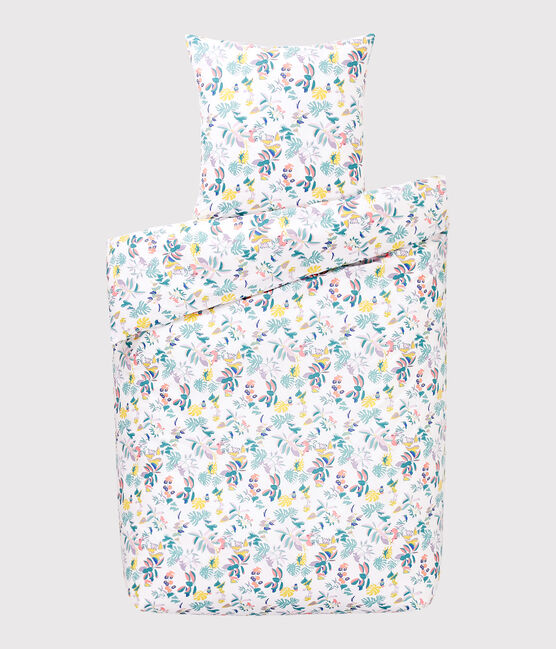 Jungle Print Poplin Bedlinen MARSHMALLOW white/MULTICO white