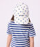 Children's cap in heart print twill MARSHMALLOW white/CREPUSCULE