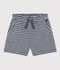 Girls' Striped Slub Jersey Shorts