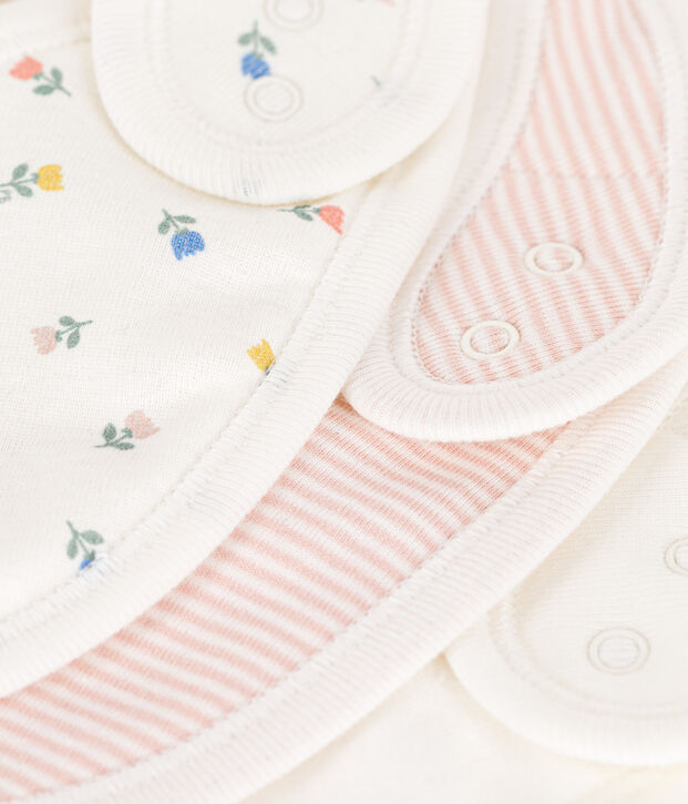 Printed Cotton Bibs - Pack of 3 multicolor