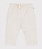 Babies' quilted tube knit trousers MONTELIMAR CHINE beige