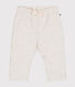 Babies' quilted tube knit trousers