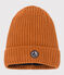 Unisex Fleece-Lined Knitted Hat ECUREUIL brown