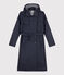 Women's Hooded Trench Coat SMOKING blue