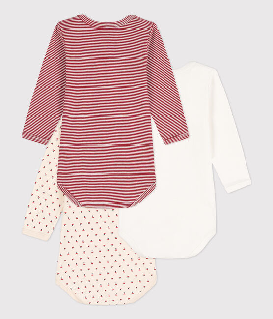 Babies' Long-Sleeved Cotton Bodysuits - 3-Pack variante 1