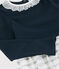 Girl's Long-sleeved Dress SMOKING blue/MULTICO white