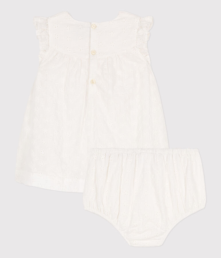 Babies' English embroidery Dress with Bloomers MARSHMALLOW white