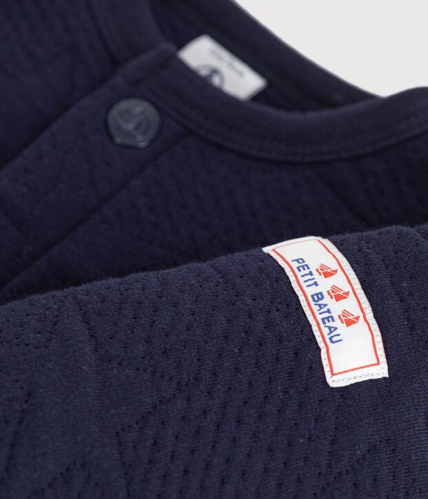 Babies' cardigan in thick cotton with a star motif SOIR
