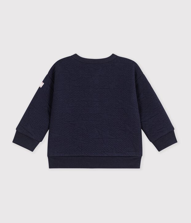 Babies' cardigan in thick cotton with a star motif SOIR