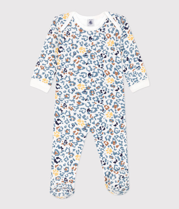 Babies' Terry Pyjamas white/multicolor