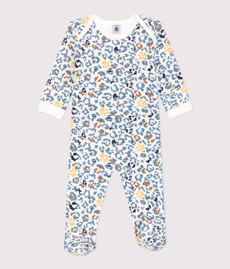 Babies' Terry Pyjamas MARSHMALLOW white/MULTICO white