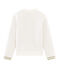 Girls' Quilted Tube Knit Cardigan MARSHMALLOW white