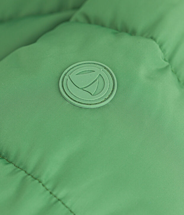 Children's unisex puffer jacket green