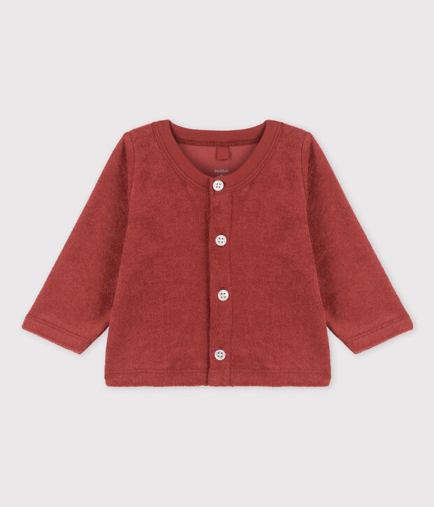 Babies' Terry Cardigan brown