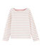 Girl's Sailor Top MARSHMALLOW white/JOLI BRILLANT pink