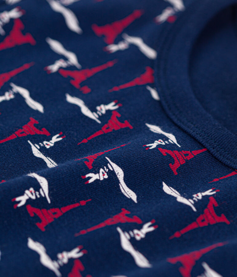 Boys' Paris Cotton Short Pyjamas blue/multicolor