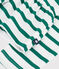 Children's cotton Breton top green/green