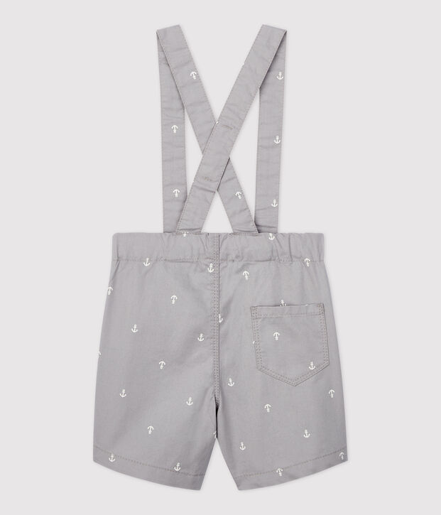 Baby Boys' Eye-Catching Serge Shorts and Braces grey/white