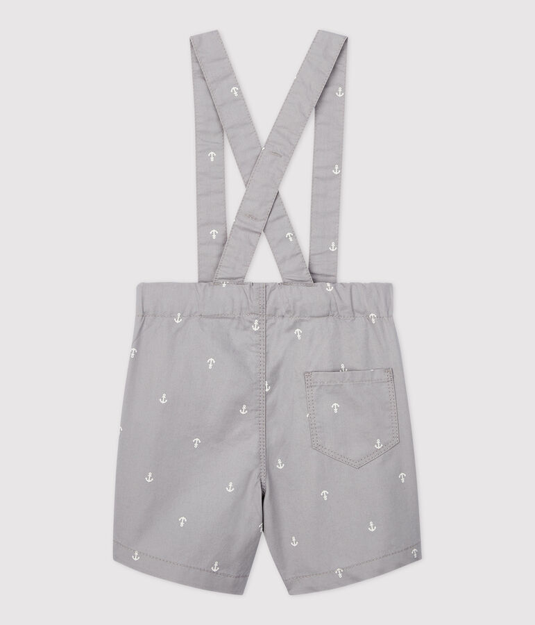 Baby Boys' Eye-Catching Serge Shorts and Braces grey/white