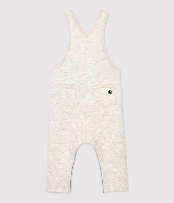 Babies' Quilted Dungarees MONTELIMAR CHINE beige