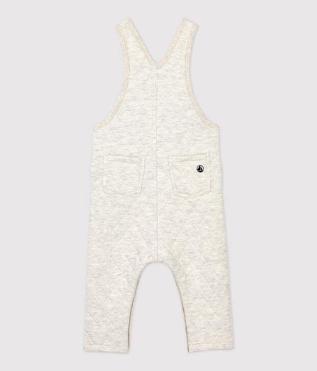 Babies' Quilted Dungarees beige