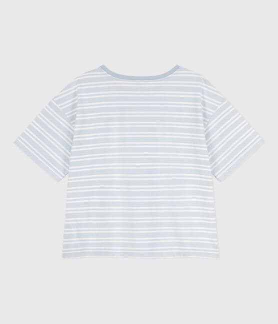 Women's Boxy Cotton T-Shirt GOMME /MARSHMALLOW