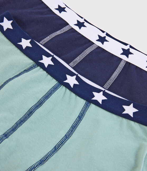 Boys' Organic Cotton and Elastane Boxer Shorts - 2-Pack variante 1