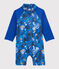Baby Boys' UV-Proof Eco-Friendly Swimsuit SURF blue/MULTICO white