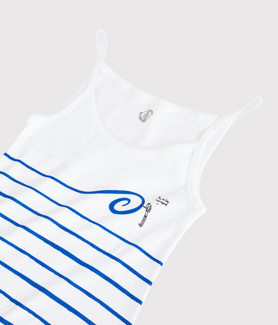 Women's Iconic Strappy Cotton Dress ECUME white
