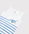 Women's Iconic Strappy Cotton Dress ECUME white