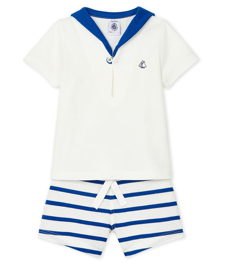 Baby Boys' Clothing - 2-Piece Set white/blue