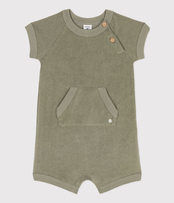 Babies' Terry Playsuit MARECAGE green