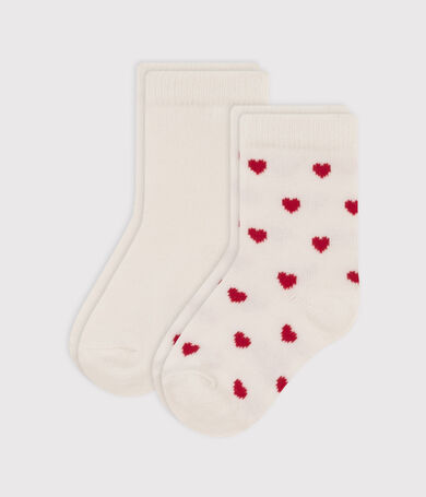 Pack of heart-print cotton baby socks
