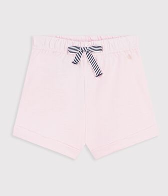 Babies' plain cotton shorts
