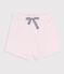 Babies' plain cotton shorts pink