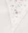 Babies' cotton bath wrap MARSHMALLOW white/MULTICO white