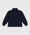 Boy's daytime fleece jacket with a zip SMOKING blue