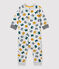 Babies' Fleece Jumpsuit BELUGA grey/MULTICO white