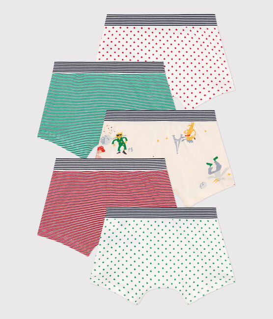 Boys' Cotton Boxers + Glow-In-The-Dark Pair - 5-Pack variante 1