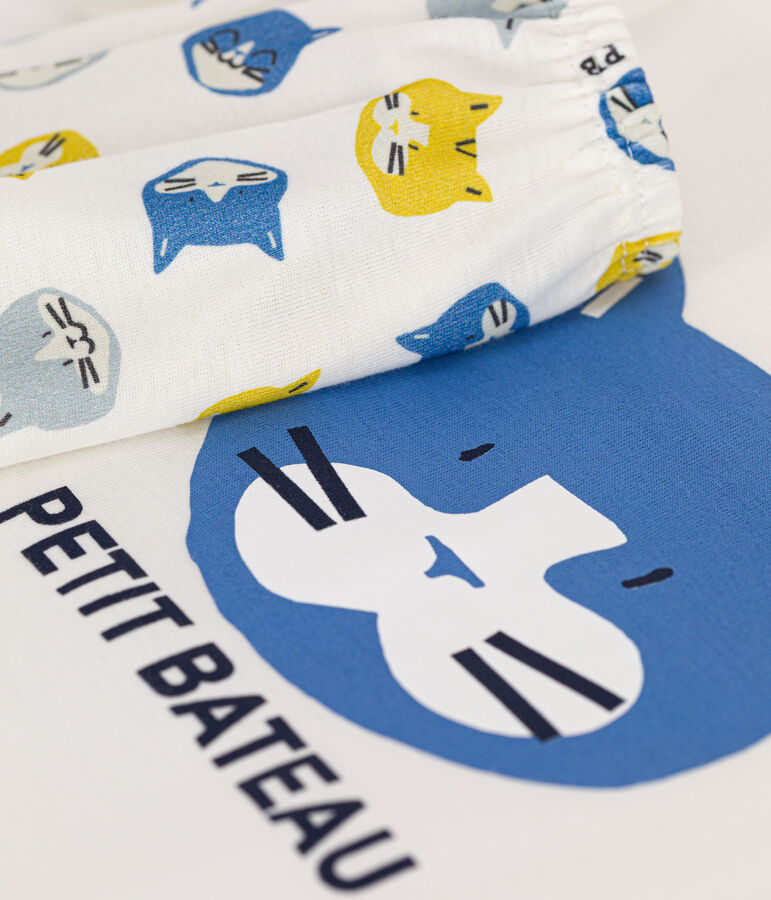 Children's Short Cotton Pyjamas white/multicolor