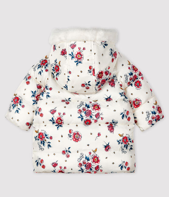 Baby girl's puffer jacket MARSHMALLOW white/MULTICO white