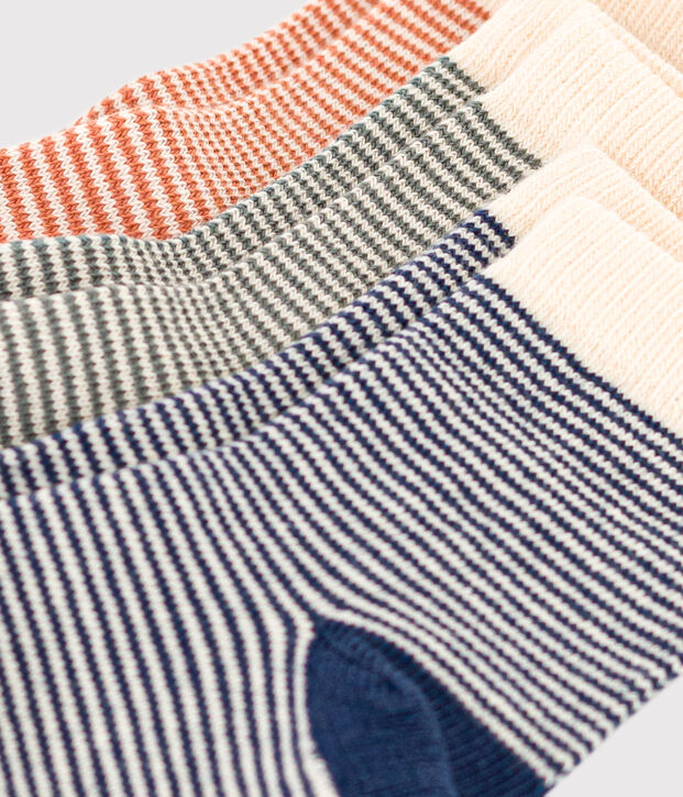 Babies' Pinstriped Socks - 3-Pack multicolor