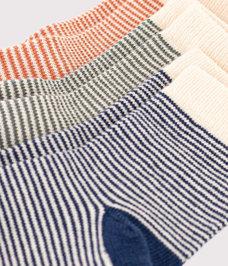Babies' Pinstriped Socks - 3-Pack multicolor