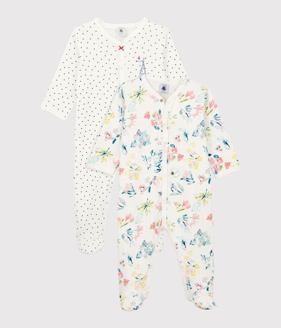 Baby Girls' Cotton Sleepsuits - 2-Pack variante 1