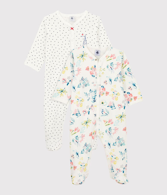 Baby Girls' Cotton Sleepsuits - 2-Pack variante 1